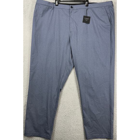 Algo Pants Mens 48‎ Grey Chino Tech Performance UPF 40 Moisture Wicking Logo NEW - Picture 1 of 10